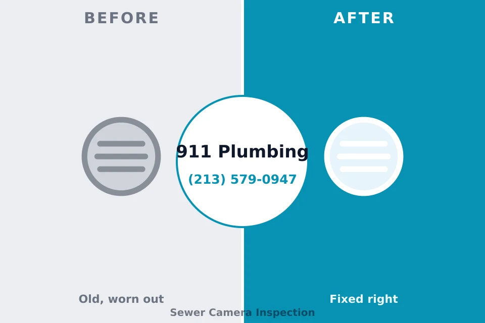 Before and after: plumbing repair Wickenburg, AZ